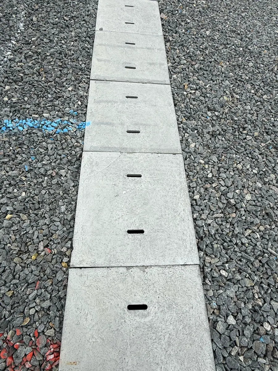 Trench drain set in gravel